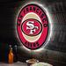 San Francisco 49ers LED XL Round Wall Décor