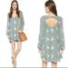 Free People Dresses | Free People Emma Embroidered Dress | Color: Green/White | Size: Xs