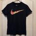 Nike Tops | Nike Black The Nike Tee Bloom 2 Logo Check T-Shirt Size M | Color: Black | Size: M