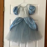 Disney Costumes | Kids Cinderella Costume Including Crown | Color: Blue | Size: Md 6x-8