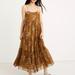 Madewell Dresses | Madewell Cami Tier Maxi Dress Classic Corsage | Color: Brown/Green | Size: 4