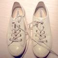 Converse Shoes | Leather Slim Converse Shoes, In Size Us6 | Color: White | Size: 6