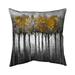 Colorful Leaves Trees Square Throw Cushion Polyester in Gray/Yellow Begin Edition International Inc | 20 H x 20 W x 1 D in | Wayfair