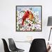 East Urban Home 'Cardinal Pair & Dogwoods' by Greg & Company - Print in Gray | 37 H x 37 W in | Wayfair 6CE9EC442EB44CA99F12254F9D93D4D3