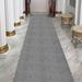 Gray 31 x 0.2 in Area Rug - Ottomanson Waterproof Non-Slip Rubberback Ribbed Indoor/Outdoor Utility Long Hallway Runner Rug Polyester | Wayfair