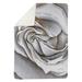 East Urban Home Sickels White Rose Delicate Blanket Polyester in Blue/Gray | 82.5 H x 62.5 W in | Wayfair 3828AFE1BDC845ABB94E659283205BF9