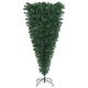 The Holiday Aisle® Upside-down Artificial Pre-lit Christmas Tree w/ Ball Set Xmas Tree, Steel in White | 25.6 W x 13.8 D in | Wayfair
