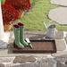 Millwood Pines Pearsonville Pinecone 34 in. x 14 in.Non-Slip Indoor Boot Tray Metal in Brown/Red | 2.5 H in | Wayfair