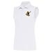 Women's Antigua White Pittsburgh Steelers Throwback Logo Sleeveless Tribute Polo