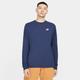 Langarmshirt NIKE SPORTSWEAR "MEN'S LONG-SLEEVE T-SHIRT" Gr. M, blau (midnight navy, white) Herren Shirts Sport