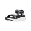Sandale CRUZ "Findel", Damen, Gr. 41, schwarz-weiß (schwarz, weiß), Synthetik, sportlich, Schuhe, mit praktischem Allwetterprofil