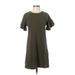 1.State Casual Dress - Shift: Green Print Dresses - Women's Size X-Small