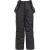 Skihose ZIGZAG "Soho", Kinder, Gr. 128, EURO-Größen, schwarz, 88% Polyester, 12% Elasthan, unifarben, casual, lang, Hosen, mit abnehmbaren Hosenträgern