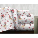 Pointehaven Printed or Solid Cotton Flannel Oversized Duvet Set