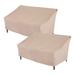 Modern Leisure® Chalet Patio Loveseat Cover, 2-Pack, 66"L x 40"W x 39"H, Beige