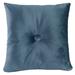 16" x 16" Solid Tufted Indoor Throw Pillow with Fabric Button