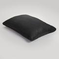 ZeaZu Medium Classic Bean Bag Microfiber/Microsuede in Black/Brown | 10 H x 52 W x 73 D in | Wayfair 415920