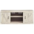 Signature Design by Ashley TV Stand for TVs up to 60" Wood in White | 24.33 H x 60 W x 14.8 D in | Wayfair EW0331-268