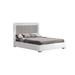 Wrought Studio™ Buffey Panel Bed Wood & /Upholstered/Velvet in Brown/Gray/White | 53 H x 79 W x 83 D in | Wayfair EFBCD0D0800C4FB791A590EC19A2121D