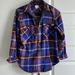 J. Crew Tops | J Crew Zip Flannel | Color: Blue/Purple | Size: S