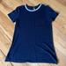 J. Crew Tops | J.Crew Top With Beaded Neckline | Color: Blue/Silver | Size: M