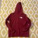 The North Face Tops | Euc The North Face Deep Red Colored Hooded Sweatshirt With Front Pocket Size M | Color: Black/Red | Size: M