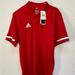 Adidas Shirts | Adidas T19 Polo Climacool Regular Fit Short Sleeve Training T-Shirt Men’s Size L | Color: Red | Size: L