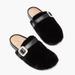 Kate Spade Shoes | Kate Spade Cici Faux Fur Slip On Mules, Black Nib | Color: Black | Size: Various