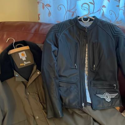 Carhartt Jackets & Coats | Carhartt Full Swing Jacket Xl And Harley Davidson Leather Jacket | Color: Black/Brown | Size: Various