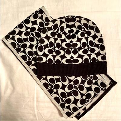 Coach Accessories | Coach Cold Weather Heat And Scarf. | Color: Black/Silver | Size: Os