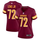 Women's Nike Charles Leno Jr. Burgundy Washington Commanders Home Game Player Jersey