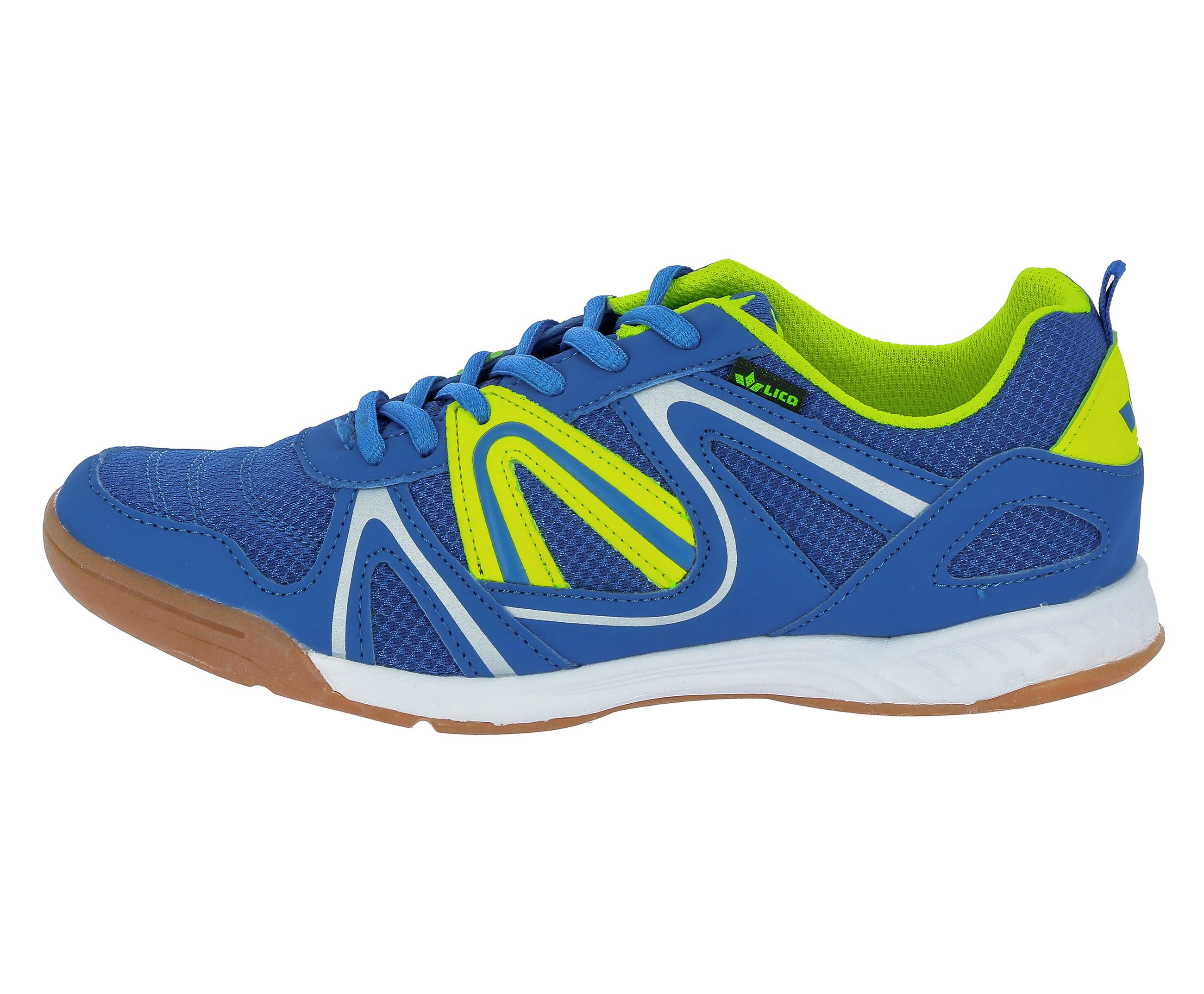 Hallenschuh LICO "Sportschuh Fit Indoor", Herren, Gr. 40, blau, Synthetik, Schuhe Hallenschuh