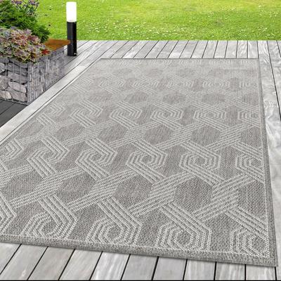 Teppich AYYILDIZ TEPPICHE "ARUBA 4904", grau, B:240cm H:6mm L:340cm, Polypropylen, Teppiche, Pflegeleicht, Modern, In- und Outdoor geeignet Image