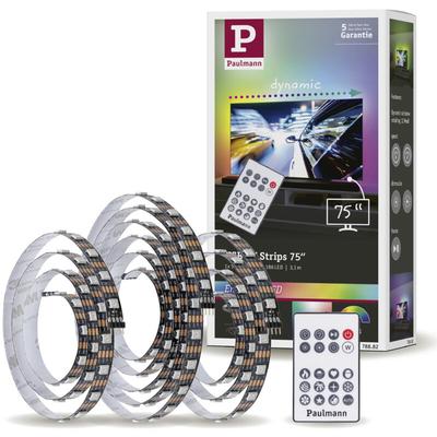 Paulmann tv Strips 75 Zoll 78882 LED-Streifen-Basisset mit USB-Anschluss 5 v 3.1 m rgb 1 Set