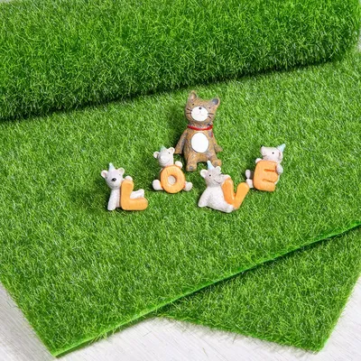 Gazon Él15 cm/30cm 2/6 pièces simulation de prairie mousse gazon fausse plante polymère vert