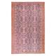 Handknotted Vintage Turkish Wool Area Rug Over-Dyed in Pink 4 Modern Interiors. 6.9x10.7 Ft, BTEK0848