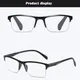 Lunettes de lecture demi-monture pour hommes lunettes de presbytie unisexes loupe ultra-légère
