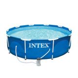 Intex 10ft x 30in Metal Frame Above Ground Swimming Pool Set with Filter Pump - 49