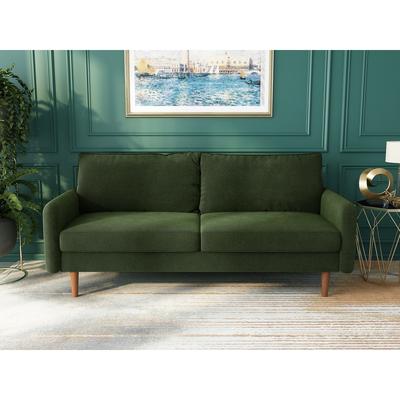70''Velvet Square Arm Sofa