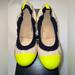 J. Crew Shoes | J. Crew Mila Cap Toe Leather Flats | Color: Cream | Size: 6.5