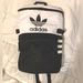Adidas Bags | Adidas Classic Zip Top Backpack | Color: Black/White | Size: Os