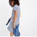 Madewell Dresses | Madewell Stripe-Play Button-Back Tee Dress | Color: Blue/White | Size: Xxs