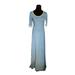 Lularoe Dresses | M Lularoe Ana Maxi Dress New Fabulous Blue-Gray With Mustard Ringer Medium10-12 | Color: Blue/Gray | Size: M