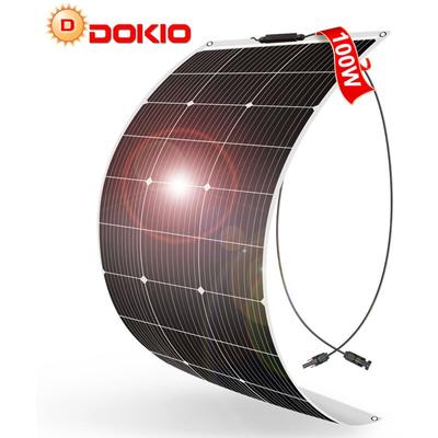 100W Solarpanel 12v Flexibles Monokristallines Solarmodul für Image