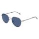 Boss 1471/F/SK Herren-Sonnenbrille Vollrand Panto Metall-Gestell, grau