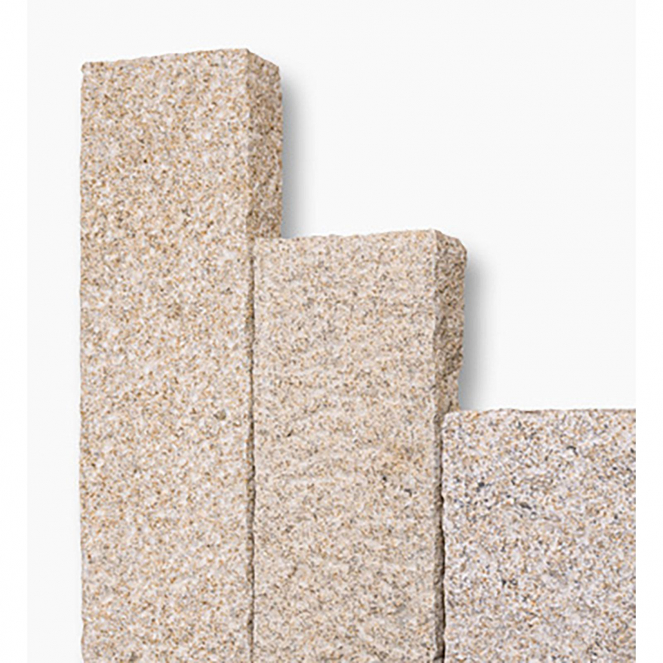 Seltra Natursteine Palisaden SOL RUSTIQUE+ Granit gelb-grau, 10x25x75 cm Image