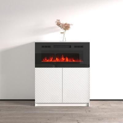 Carla 01 BL-EF Electric Fireplace Sideboard