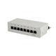 LogiLink Professional Cat.6 (250 MHz) Patchpanel - Verteilerfeld, Tisch/Wand/Desktop, STP (geschirmt) 8-Port (RJ45)