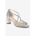 Wide Width Women's Aliette Sandals by Bella Vita in Silver Metallic (Size 12 W)