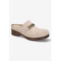 Wide Width Women's Ventura Flats by Bella Vita in Stone Suede Leather (Size 8 1/2 W)